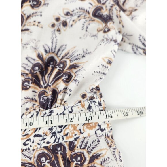 OPT x Emily Luciano Mila Paisley Pleated Dress Size  S Long Sleeve Romantic Boho - Picture 12 of 13